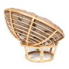 Кресло PAPASAN ECO-ПАПАСАН ЭКО P115-1-SP STD -c подушкой, ремешками- Natural (натуральный), экошерст - 8