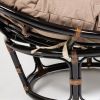 Кресло PAPASAN-ПАПАСАН 23-01 W -с подушкой- 115х101х104 см, Antique brown (античный черно-коричневы - 5
