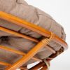 Кресло PAPASAN-ПАПАСАН 23-01 W -с подушкой- 115х101х104 см, Cognac (коньяк), экошерсть Коричневый, - 13