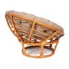Кресло PAPASAN-ПАПАСАН 23-01 W -с подушкой- 115х101х104 см, Cognac (коньяк), экошерсть Коричневый, - 2