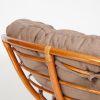 Кресло PAPASAN-ПАПАСАН 23-01 W -с подушкой- 115х101х104 см, Cognac (коньяк), экошерсть Коричневый, - 4