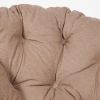 Кресло PAPASAN-ПАПАСАН 23-01 W -с подушкой- 115х101х104 см, Cognac (коньяк), экошерсть Коричневый, - 9