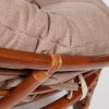 Кресло PAPASAN-ПАПАСАН 23-01 W -с подушкой- 115х101х104 см, Pecan (орех), экошерсть Коричневый, 181 - 10