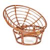 Кресло PAPASAN-ПАПАСАН 23-01 W -с подушкой- 115х101х104 см, Pecan (орех), экошерсть Коричневый, 181 - 15
