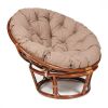 Кресло PAPASAN-ПАПАСАН 23-01 W -с подушкой- 115х101х104 см, Pecan (орех), экошерсть Коричневый, 181 - 7