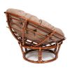 Кресло PAPASAN-ПАПАСАН 23-01 W -с подушкой- 115х101х104 см, Pecan (орех), экошерсть Коричневый, 181 - 8