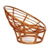 Кресло PAPASAN-ПАПАСАН 23-01 W -с подушкой- диаметр подушки 122 см, 115х101х104 см, Cognac (коньяк) - 15