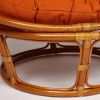 Кресло PAPASAN-ПАПАСАН 23-01 W -с подушкой- диаметр подушки 122 см, 115х101х104 см, Cognac (коньяк) - 5