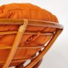 Кресло PAPASAN-ПАПАСАН 23-01 W -с подушкой- диаметр подушки 122 см, 115х101х104 см, Cognac (коньяк) - 8