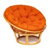 Кресло PAPASAN-ПАПАСАН 23-01 W -с подушкой- диаметр подушки 122 см, 115х101х104 см, Honey (мед), тк - 10