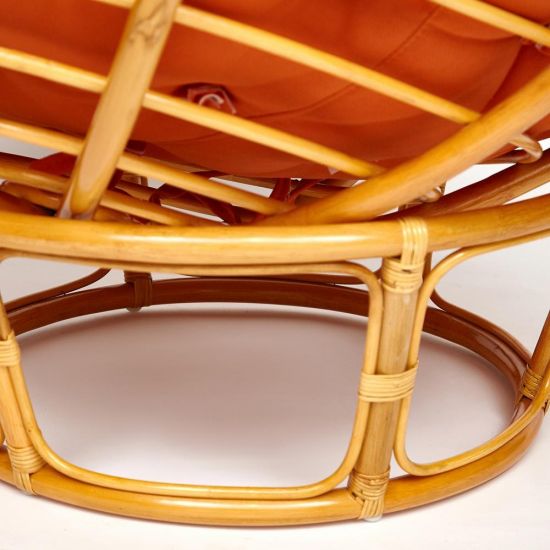 Кресло PAPASAN-ПАПАСАН 23-01 W -с подушкой- диаметр подушки 122 см, 115х101х104 см, Honey (мед), тк