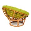 Кресло PAPASAN-ПАПАСАН 23-01 W -с подушкой- диаметр подушки 125 см, 115х101х104 см, Cognac (коньяк) - 12