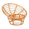 Кресло PAPASAN-ПАПАСАН 23-01 W -с подушкой- диаметр подушки 125 см, 115х101х104 см, Cognac (коньяк) - 15