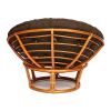 Кресло PAPASAN-ПАПАСАН 23-01 W -с подушкой- диаметр подушки 125 см, 115х101х104 см, Cognac (коньяк) - 3