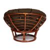 Кресло PAPASAN-ПАПАСАН 23-01 W -с подушкой- диаметр подушки 125 см, 115х101х104 см, Pecan (орех), т - 13