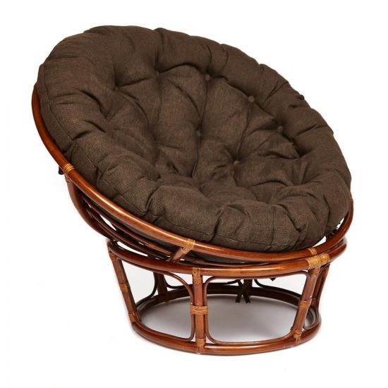 Кресло PAPASAN-ПАПАСАН 23-01 W -с подушкой- диаметр подушки 125 см, 115х101х104 см, Pecan (орех), т