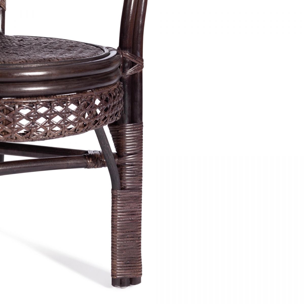 Кресло "PELANGI" 02-15B - без подушки - ротанг, walnut (грецкий орех)