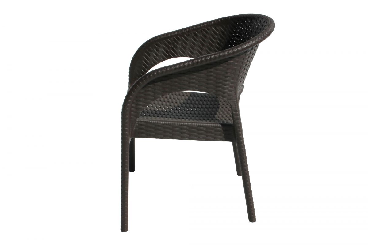 Кресло пластиковое Ola Dom арт.ЭП 442295 (коричневое)