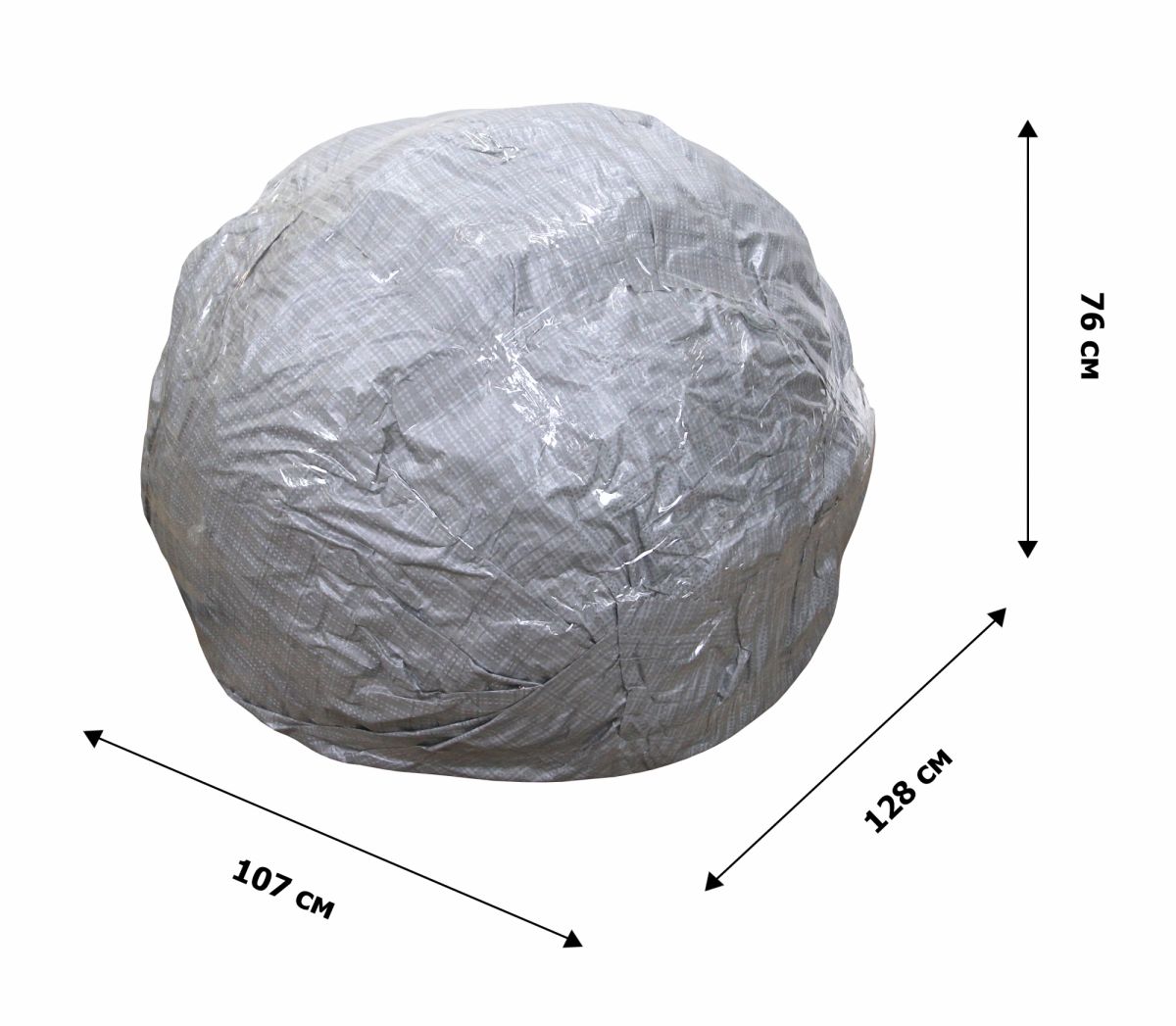 Кресло подвесное Сфера арт.CN600-2024 (стойка+основание.белое.,корзн.белая.,подуш.бирюзовая. 3уп.(М)