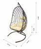 Кресло подвесное Тренто арт.BG5856 (стойка+основание.корич.,корзн.корич.,подуш.бежевая. 3уп. (Б)) - 14