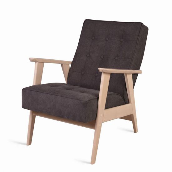Кресло РЕТРО (беленый дуб - 05 - коричневый)