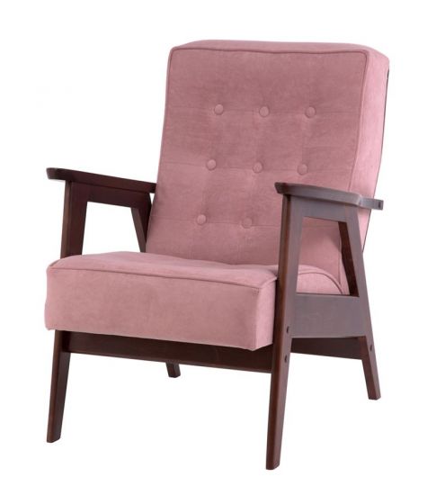 Кресло РЕТРО | темный тон | RS 12 - розовый |