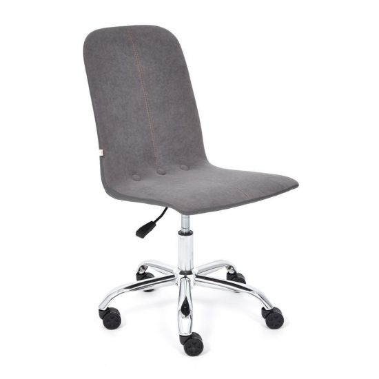 Кресло RIO флок-кож-зам , серый-металлик, 29-36