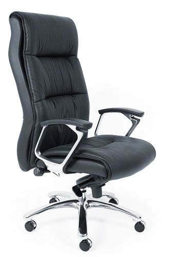 Кресло Bekly (K189B) кожа, черный, К08