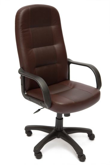 Кресло DEVON кож-зам, коричневый-коричневый перфорированный, 36-36-36-36-06