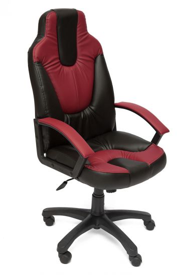 Кресло NEO (2) кож-зам, черный-красный, 36-6-36-161