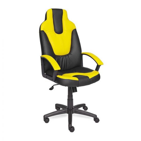 Кресло NEO (2) кож-зам, черный-жёлтый, 36-6-36-14