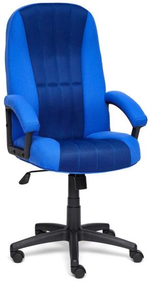 Кресло СН888 ткань-сетка, синий-синий, 2601-10