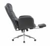 Кресло руководителя TopChairs Solid с оттоманкой серый - 3