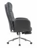 Кресло руководителя TopChairs Solid с оттоманкой серый - 4