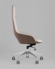 Кресло руководителя TopChairs Soulo светло-серый, коричневый - 4