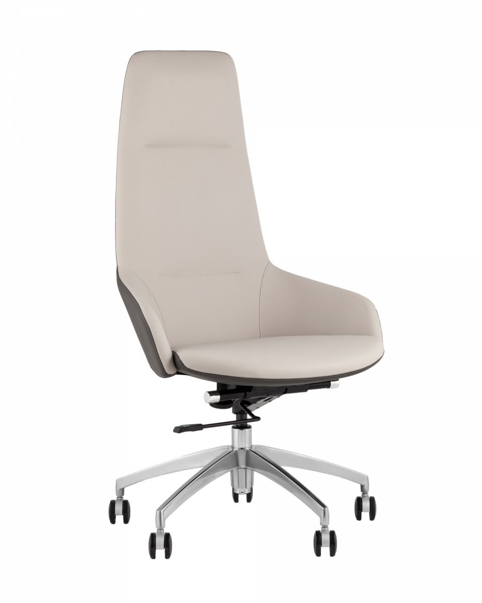 Кресло руководителя TopChairs Soulo светло-серый, серый