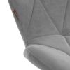 Кресло SELFI metalBL велюр, серый, 29 - 7