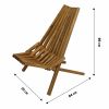 Кресло -шезлонг КЕНТУККИ арт.G-LC-004-OAK деревянный - 3