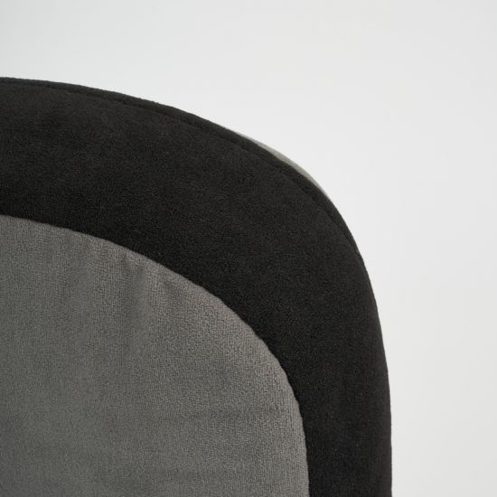 Кресло СН757 флок , серый-черный, 29-35