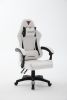Кресло спортивное TopChairs Phantom бело-черный - 2