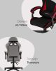 Кресло спортивное TopChairs Phantom бело-черный - 4
