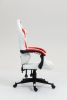 Кресло спортивное TopChairs Phantom бело-красный - 6
