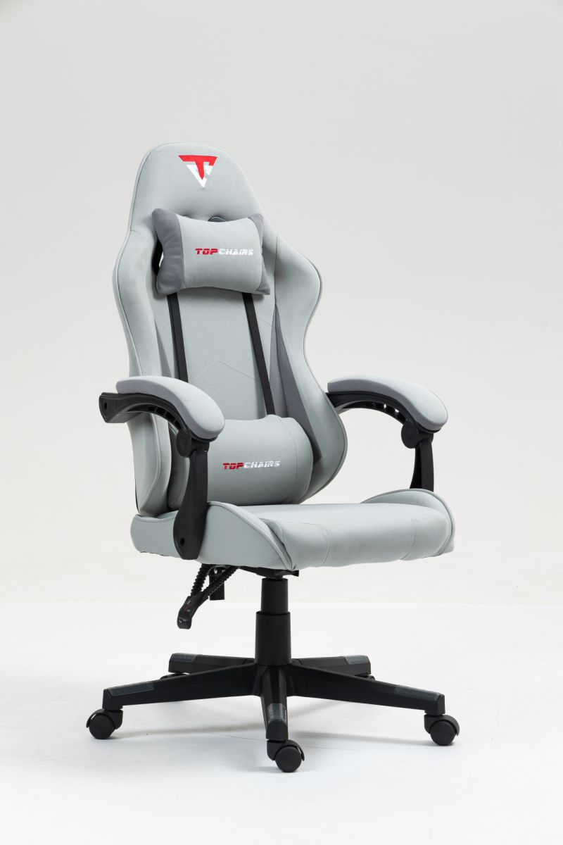 Кресло спортивное TopChairs Phantom серо-голубой