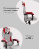 Кресло спортивное TopChairs Phantom ткань серо-красный - 4