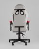 Кресло спортивное TopChairs Phantom ткань серо-красный - 7