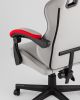 Кресло спортивное TopChairs Phantom ткань серо-красный - 9