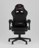 Кресло спортивное TopChairs Prophet с оттоманкой черный - 5