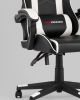 Кресло спортивное TopChairs Shadow черно-белый - 10