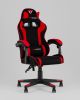 Кресло спортивное TopChairs Shadow ткань черно-красный - 2