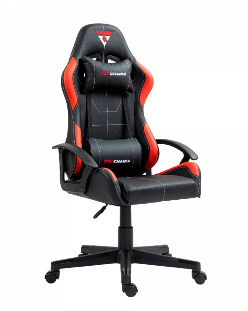 Кресло спортивное TopChairs Wyvern черно-красный